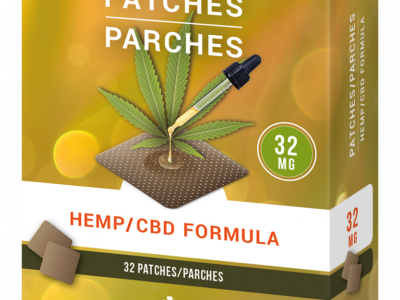 32mg Hemp CBD Fórmula Patches 32 Unidades 1024mg de Fórmula de Cânhamo  PuroCuro