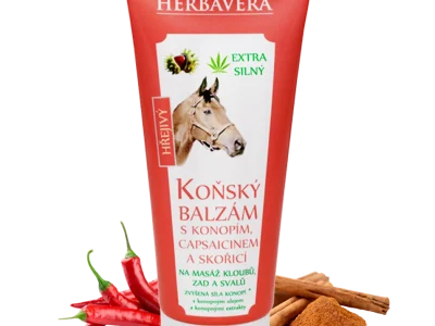 Bálsamo Quente Erva do Cavalo com Cânhamo Capsaicina e Canela 200ml  Herbavera