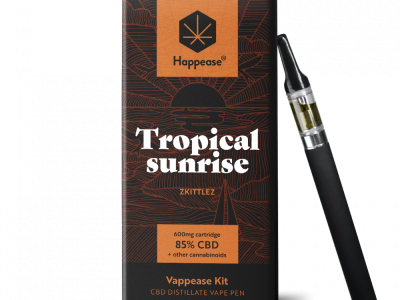 Kit Vaping 85% CBD 600mg Classic Tropical Sunrise  Happease