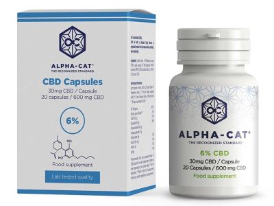 Cápsulas CBD 20x30mg 600mg  Alpha Cat