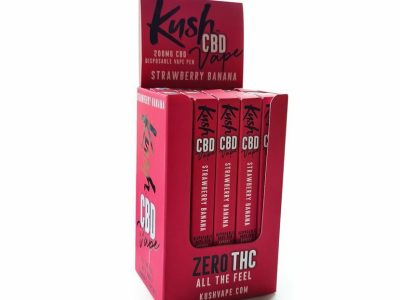 Caneta Vape 20pcs BANANA MORANGO 200mg CBD  Kush CBD