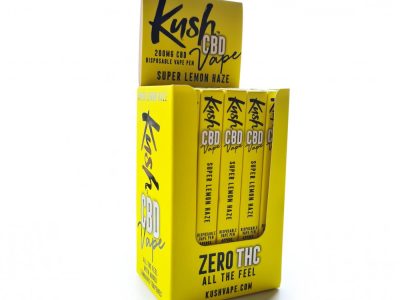 Caneta Vape 20pcs SUPER LEMON HAZE 200mg CBD  Kush CBD