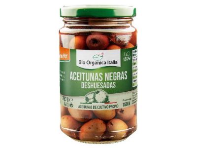 Azeitonas negras desossadas BIO 280 G Itália orgânica