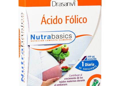 Ácido fólico 30 cápsulas Drasanvi