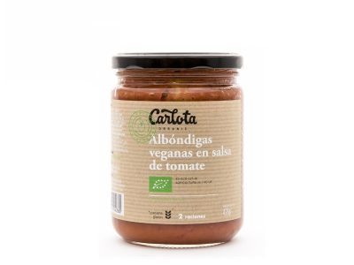 Albondigas veganas em molho de tomate 425g Carlota Organic