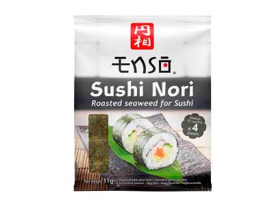 Algas nori para sushi (4 nori) 11g inso