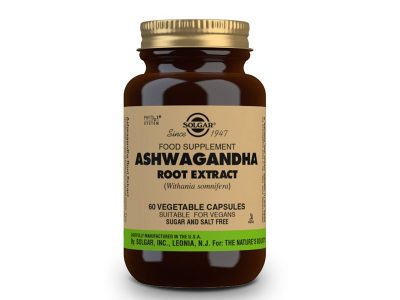 Extrato de raiz de Ashwagandha 60 cápsulas vegetais - Solgar