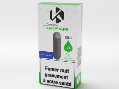 OG Kush Cartucho 10% CBD 1ml 100mg  Kanavape