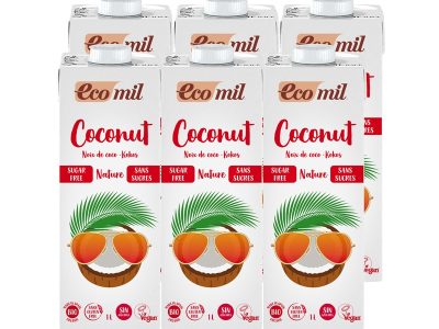 Bebida de coco natureza sem açúcar bio 6x1l ecomil