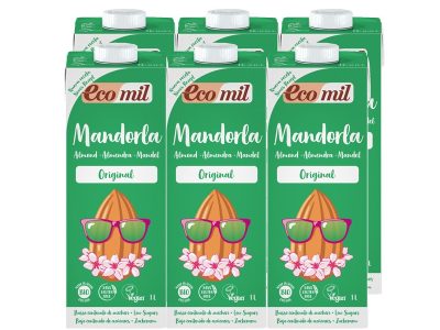 Bebida original de amêndoa com agave mandorla bio 6x1l ecomil