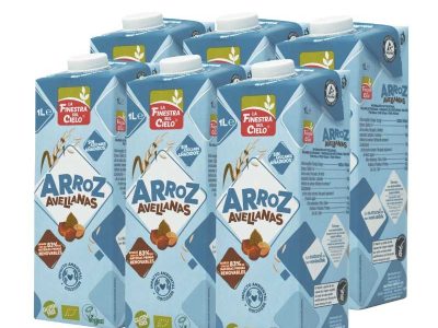 Bebida de arroz com biológico de 6x1L de avelãs