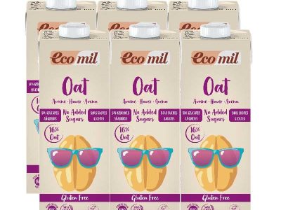 Bebida de aveia s/glúten aveia natureza bio 6x1l ecomil