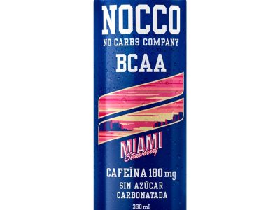 Bebida energética de Miami Strawberry-Fresa com BCAA 330ml nocco