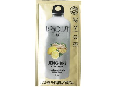 Bebida solúvel Bragulat Gengibre e Limão 15x9g