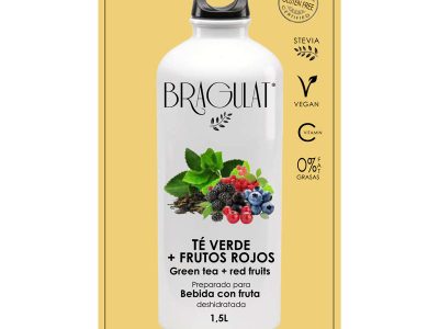 Bragulat Bebida Solúvel Chá Verde + Frutas Vermelhas 15x9g