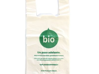 Saco de camiseta T pequena (camisa) 40x50 compostável 100URDS