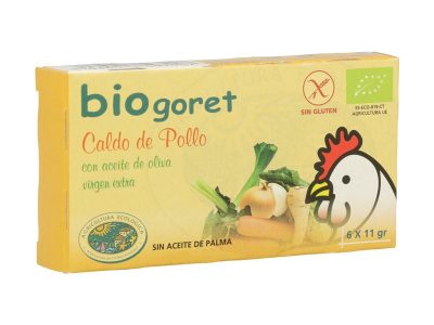 Caldo de galinha com vegetais em cubos de biogoret bio 6x11g