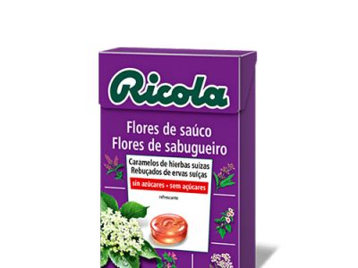 Sauco flor caramelos sem azuco 50 g ricola