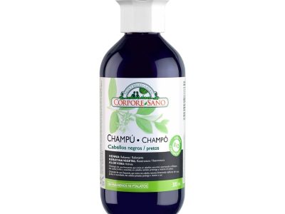 Henna Black Hair Shampu, Keratina e Aloe 300ml Corpore Health