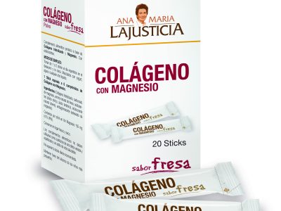 Colágeno com Magnesio Strawberry 20 palitos Ana María Lajusticia