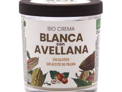 Creme branco com avelãs naturais biológicas 200G