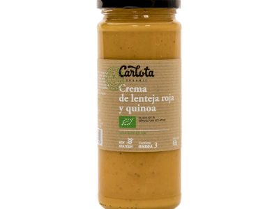 Creme de lentilha vermelho e quinoa 450ml Carlota Organic