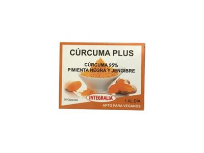 Cúrcuma Plus com Pimenta-do-Reino e Gengibre 30 cápsulas - Integralia