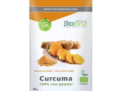 Curcuma em pó cru bio 200g - Biotona