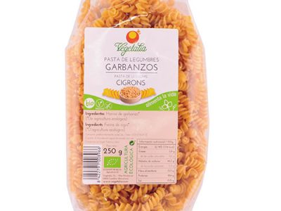 Espirais de grão de bico S/glúten bio 250 grs. Vegetal