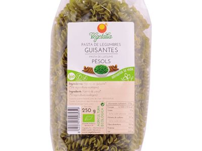 Ervilhas sem glúten espirais 250 g de vegetais