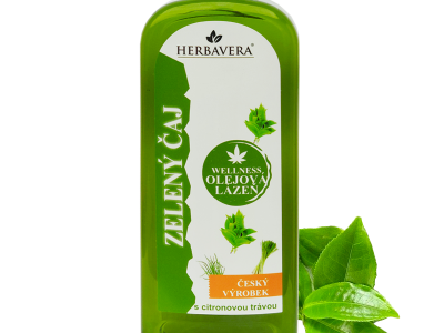 Óleo de Banho Chá Verde com Cânhamo 400ml  Herbavera