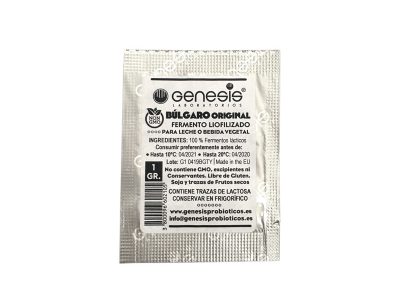 FERMENT YOGUR BULGARO ORIGINAL 1G GENESIS