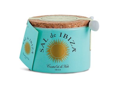 Barco de cerâmica de flor de sal 150g de sal de Ibiza