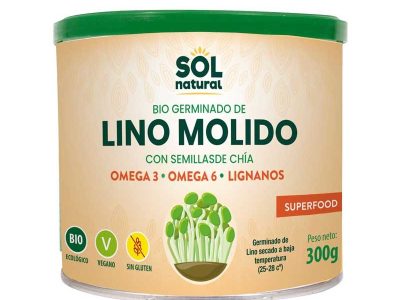 Germinação de linho moído com chia bio 300g Sun Natural