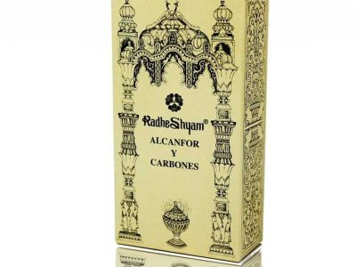 Incenso 50g cânfora e carbono 10u radhe shyam