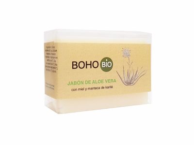 Sabão aloe vera com mel e karite manteiga bio 100g boho