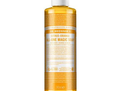 Sabão líquido laranja citrus bio 240ml Dr. Bronner's