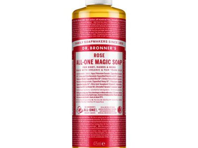 Sabonete líquido orgânico de rosas 475ml Dr. Bronner's