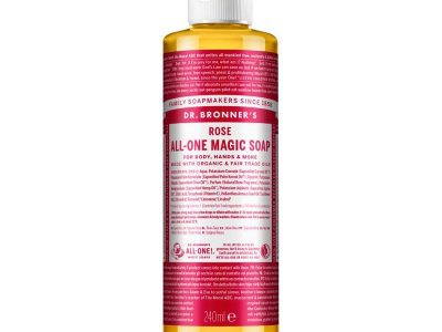 Sabonete líquido orgânico de rosas 240ml Dr. Bronner's