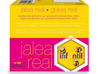 JELE DE CRIANÇAS REAL com vitaminas 20 frascos 10ml Sotya