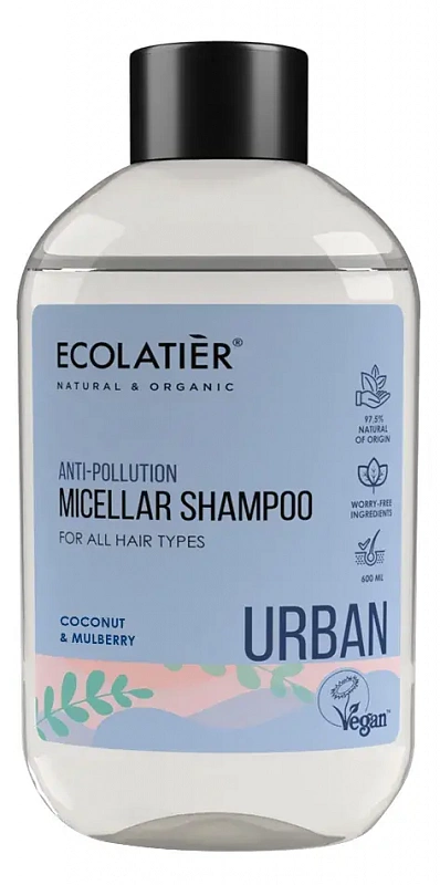 Shampoo Micelar Coco e AmoraPreta 600 m l  Ecolatier