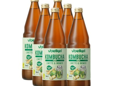 Kombucha Lima y Jengibre Bio 6x750ml Voelkel