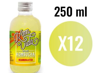 Kombucha Limon, Lima e Pebabuena (Kombujito) Bio 12x250ml Komvida
