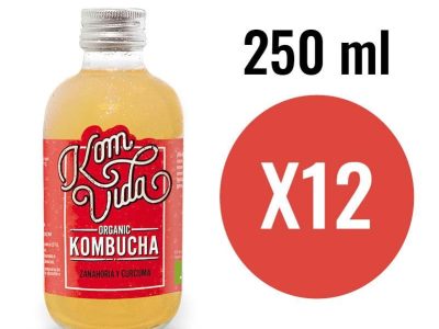Carrias Kombucha e Açafrão Bio 12x250ml Komvida