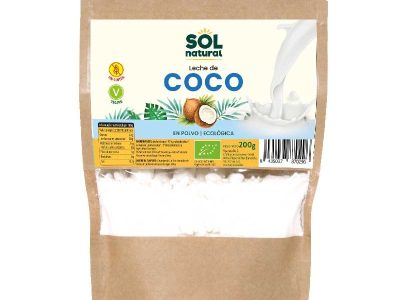 Leite de coco bio 200g sol natural