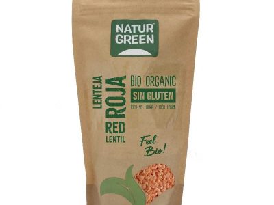 Red Lentil S/glúten bio 500g Naturgreen