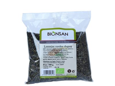 Dupuy bio 500g lentilhas verdes bionsan