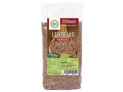 Lentilhas verdes bio 500 g de sol natural