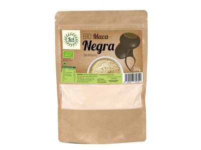 Maca pó preto 200 g de sol natural