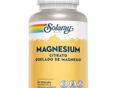 Citrato de magnésio Quelado 90vcaps Solaray